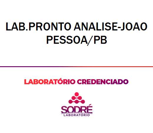 Exame Toxicológico - Joao Pessoa-PB - LAB.PRONTO ANALISE-JOAO PESSOA/PB (C.N.H, Empregado CLT, Concurso Público)
