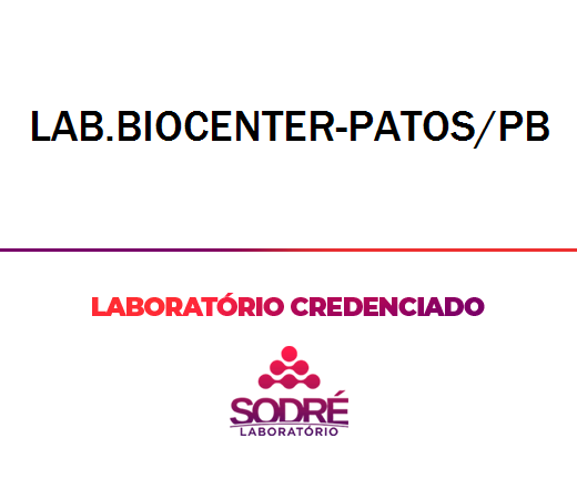 Exame Toxicológico - Patos-PB - LAB.BIOCENTER-PATOS/PB (C.N.H, Empregado CLT, Concurso Público)