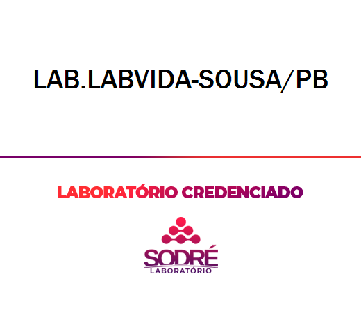 Exame Toxicológico - Sousa-PB - LAB.LABVIDA-SOUSA/PB (C.N.H, Empregado CLT, Concurso Público)