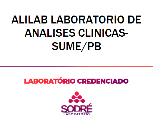 Exame Toxicológico - Sume-PB - ALILAB LABORATORIO DE ANALISES CLINICAS-SUME/PB (C.N.H, Empregado CLT, Concurso Público)