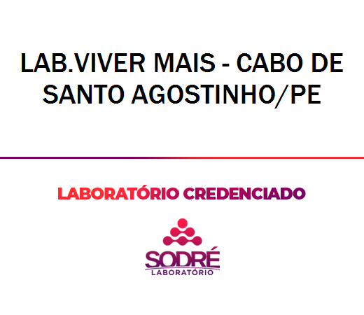 Exame Toxicológico - Cabo De Santo Agostinho-PE - LAB.VIVER MAIS - CABO DE SANTO AGOSTINHO/PE (C.N.H, Empregado CLT, Concurso Público)