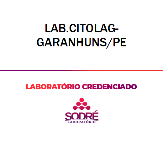 Exame Toxicológico - Garanhuns-PE - LAB.CITOLAG-GARANHUNS/PE (C.N.H, Empregado CLT, Concurso Público)