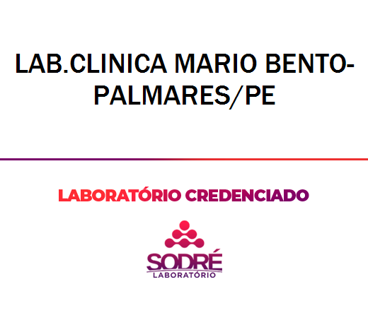 Exame Toxicológico - Palmares-PE - LAB.CLINICA MARIO BENTO-PALMARES/PE (C.N.H, Empregado CLT, Concurso Público)