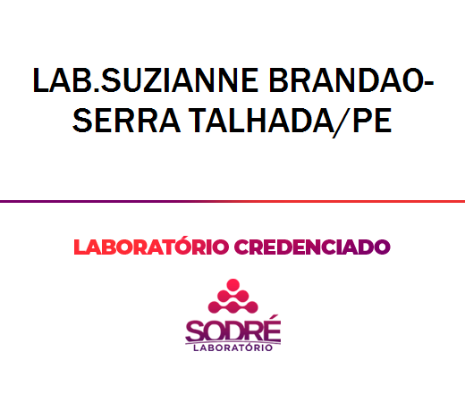 Exame Toxicológico - Serra Talhada-PE - LAB.SUZIANNE BRANDAO-SERRA TALHADA/PE (C.N.H, Empregado CLT, Concurso Público)