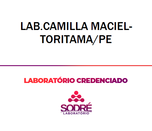 Exame Toxicológico - Toritama-PE - LAB.CAMILLA MACIEL-TORITAMA/PE (C.N.H, Empregado CLT, Concurso Público)