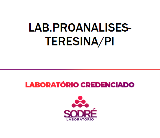 Exame Toxicológico - Teresina-PI - LAB.PROANALISES-TERESINA/PI (C.N.H, Empregado CLT, Concurso Público)