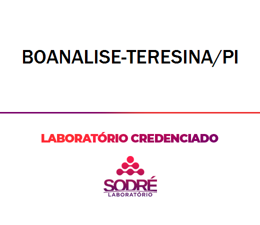 Exame Toxicológico - Teresina-PI - BOANALISE-TERESINA/PI (C.N.H, Empregado CLT, Concurso Público)
