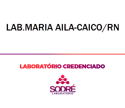 Exame Toxicológico - Caico-RN - LAB.MARIA AILA-CAICO/RN (C.N.H, Empregado CLT, Concurso Público)