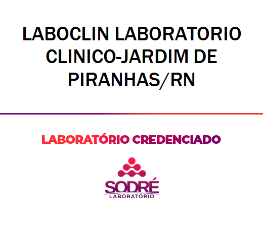 Exame Toxicológico - Jardim De Piranhas-RN - LABOCLIN LABORATORIO CLINICO-JARDIM DE PIRANHAS/RN (C.N.H, Empregado CLT, Concurso Público)