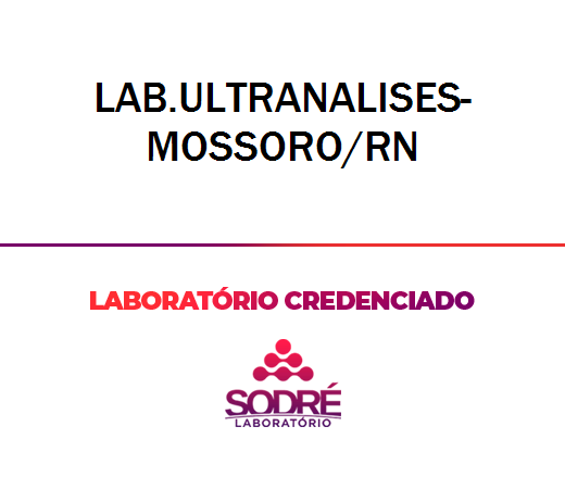 Exame Toxicológico - Mossoro-RN - LAB.ULTRANALISES-MOSSORO/RN (C.N.H, Empregado CLT, Concurso Público)