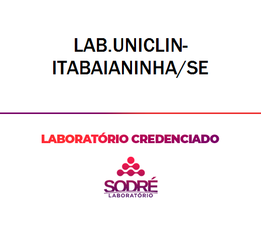 Exame Toxicológico - Itabaianinha-SE - LAB.UNICLIN-ITABAIANINHA/SE (C.N.H, Empregado CLT, Concurso Público)