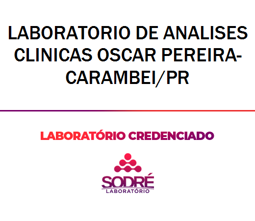 Exame Toxicológico - Carambei-PR - LABORATORIO DE ANALISES CLINICAS OSCAR PEREIRA-CARAMBEI/PR (C.N.H, Empregado CLT, Concurso Público)