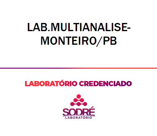 Exame Toxicológico - Monteiro-PB - LAB.MULTIANALISE-MONTEIRO/PB (C.N.H, Empregado CLT, Concurso Público)