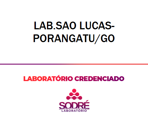 Exame Toxicológico - Porangatu-GO - LAB.SAO LUCAS-PORANGATU/GO (C.N.H, Empregado CLT, Concurso Público)