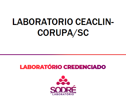 Exame Toxicológico - Corupa-SC - LABORATORIO CEACLIN-CORUPA/SC (C.N.H, Empregado CLT, Concurso Público)