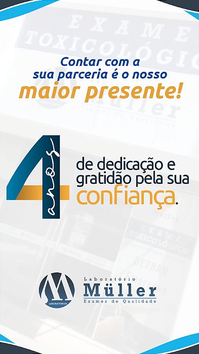 Exame Toxicológico - Guabiruba-SC - LABORATORIO IRMAOS MULLER-GUABIRUBA/SC (C.N.H, Empregado CLT, Concurso Público)