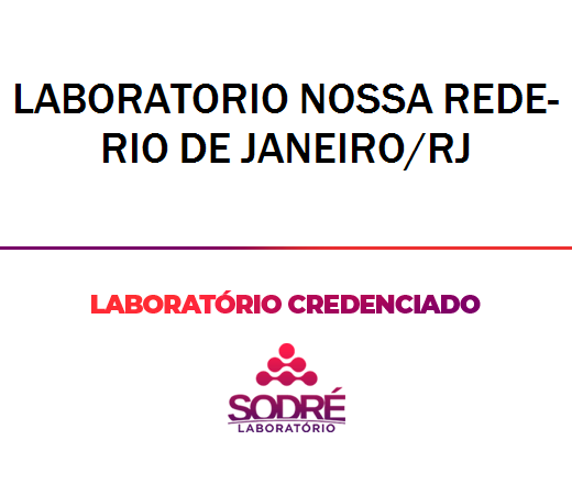 Exame Toxicológico - Rio De Janeiro-RJ - LABORATORIO NOSSA REDE-RIO DE JANEIRO/RJ (C.N.H, Empregado CLT, Concurso Público)