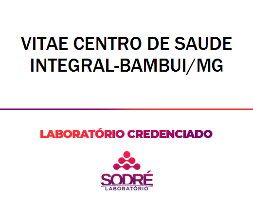 Exame Toxicológico - Bambui-MG - VITAE CENTRO DE SAUDE INTEGRAL-BAMBUI/MG (C.N.H, Empregado CLT, Concurso Público)