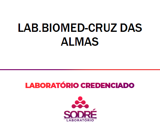 Exame Toxicológico - Cruz Das Almas-BA - LAB.BIOMED-CRUZ DAS ALMAS (C.N.H, Empregado CLT, Concurso Público)