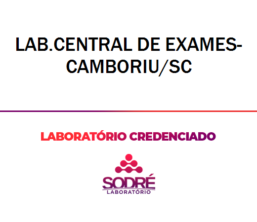 Exame Toxicológico - Camboriu-SC - LAB.CENTRAL DE EXAMES-CAMBORIU/SC (C.N.H, Empregado CLT, Concurso Público)