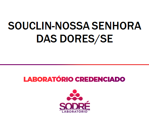Exame Toxicológico - Nossa Senhora Das Dores-SE - SOUCLIN-NOSSA SENHORA DAS DORES/SE (C.N.H, Empregado CLT, Concurso Público)