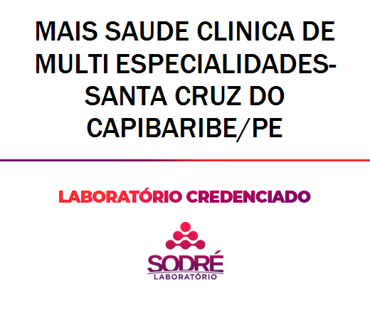 Exame Toxicológico - Santa Cruz Do Capibaribe-PE - MAIS SAUDE CLINICA DE MULTI ESPECIALIDADES-SANTA CRUZ DO CAPIBARIBE/PE (C.N.H, Empregado CLT, Concurso Público)