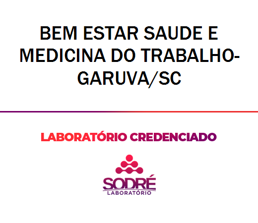 Exame Toxicológico - Garuva-SC - BEM ESTAR SAUDE E MEDICINA DO TRABALHO-GARUVA/SC (C.N.H, Empregado CLT, Concurso Público)