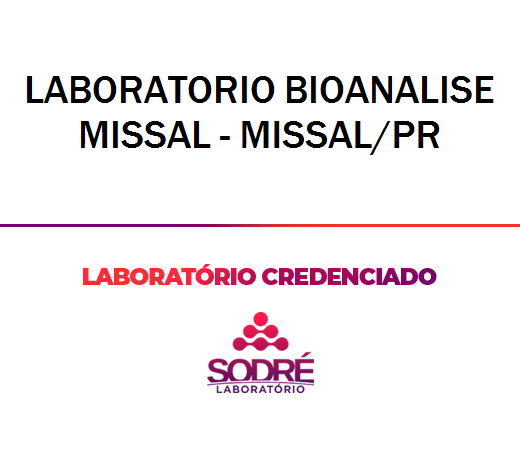 Exame Toxicológico - Missal-PR - LABORATORIO BIOANALISE MISSAL - MISSAL/PR (C.N.H, Empregado CLT, Concurso Público)