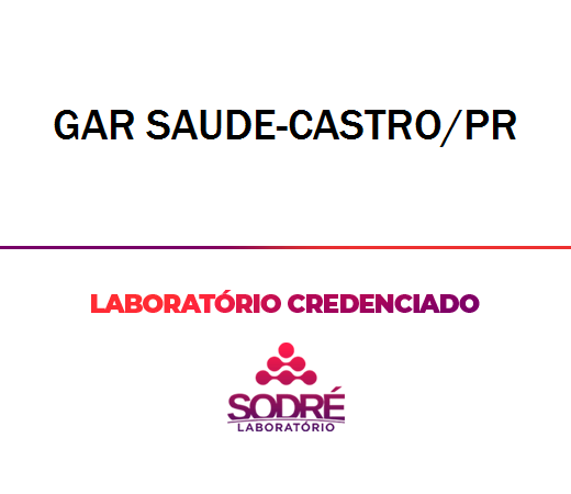 Exame Toxicológico - Castro-PR - GAR SAUDE-CASTRO/PR (C.N.H, Empregado CLT, Concurso Público)
