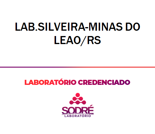 Exame Toxicológico - Minas Do Leao-RS - LAB.SILVEIRA-MINAS DO LEAO/RS (C.N.H, Empregado CLT, Concurso Público)