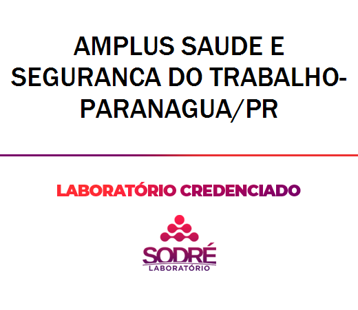 Exame Toxicológico - Paranagua-PR - AMPLUS SAUDE E SEGURANCA DO TRABALHO-PARANAGUA/PR (C.N.H, Empregado CLT, Concurso Público)