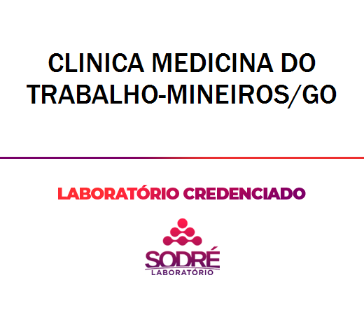 Exame Toxicológico - Mineiros-GO - CLINICA MEDICINA DO TRABALHO-MINEIROS/GO (C.N.H, Empregado CLT, Concurso Público)