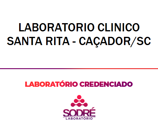 Exame Toxicológico - Cacador-SC - LABORATORIO CLINICO SANTA RITA - CAÇADOR/SC (C.N.H, Empregado CLT, Concurso Público)