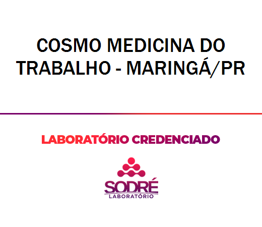 Exame Toxicológico - Maringa-PR - COSMO MEDICINA DO TRABALHO - MARINGÁ/PR (C.N.H, Empregado CLT, Concurso Público)
