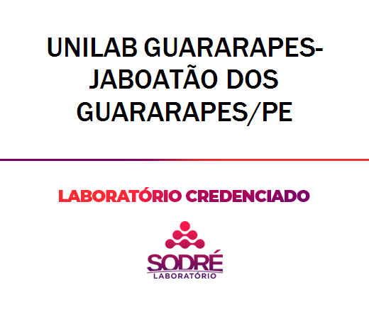Exame Toxicológico - Jaboatao Dos Guararapes-PE - UNILAB GUARARAPES- JABOATÃO DOS GUARARAPES/PE (C.N.H, Empregado CLT, Concurso Público)