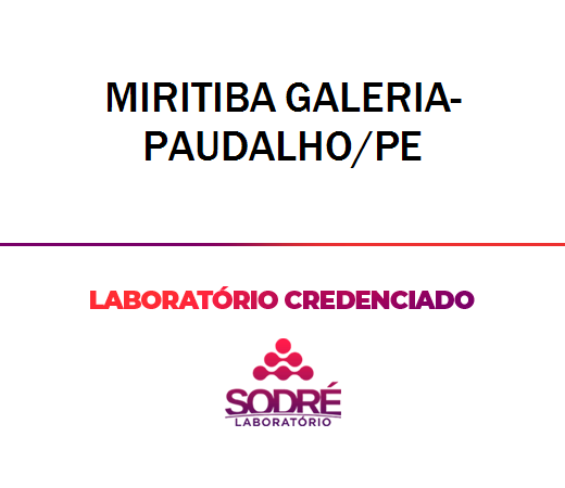 Exame Toxicológico - Paudalho-PE - MIRITIBA GALERIA-PAUDALHO/PE (C.N.H, Empregado CLT, Concurso Público)