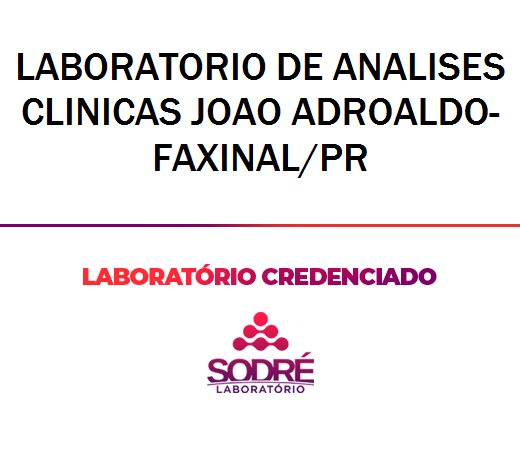 Exame Toxicológico - Faxinal-PR - LABORATORIO DE ANALISES CLINICAS JOAO ADROALDO-FAXINAL/PR (C.N.H, Empregado CLT, Concurso Público)
