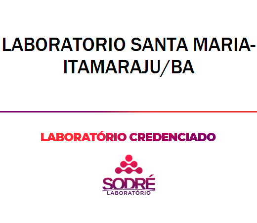 Exame Toxicológico - Itamaraju-BA - LABORATORIO SANTA MARIA-ITAMARAJU/BA (C.N.H, Empregado CLT, Concurso Público)