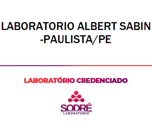 Exame Toxicológico - Paulista-PE - LABORATORIO ALBERT SABIN-PAULISTA/PE (C.N.H, Empregado CLT, Concurso Público)