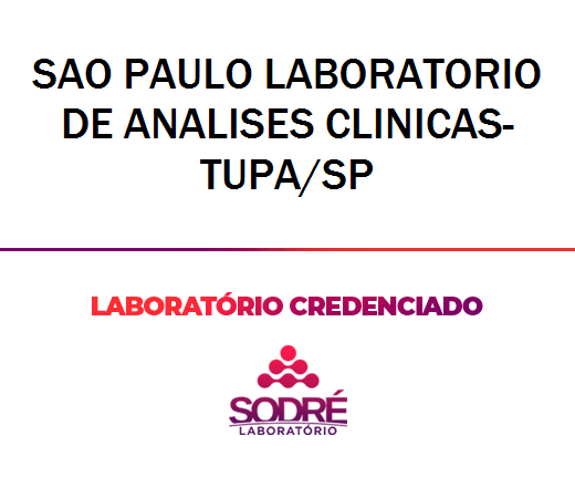 Exame Toxicológico - Tupa-SP - SAO PAULO LABORATORIO DE ANALISES CLINICAS-TUPA/SP (C.N.H, Empregado CLT, Concurso Público)