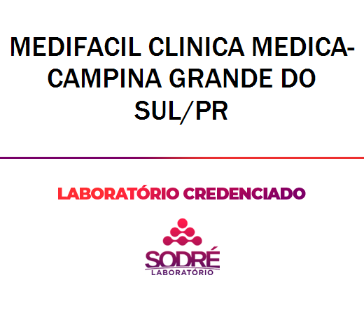 Exame Toxicológico - Campina Grande Do Sul-PR - MEDIFACIL CLINICA MEDICA-CAMPINA GRANDE DO SUL/PR (C.N.H, Empregado CLT, Concurso Público)