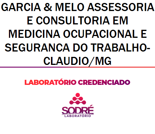 Exame Toxicológico - Claudio-MG - GARCIA & MELO ASSESSORIA E CONSULTORIA EM MEDICINA OCUPACIONAL E SEGURANCA DO TRABALHO-CLAUDIO/MG (C.N.H, Empregado CLT, Concurso Público)