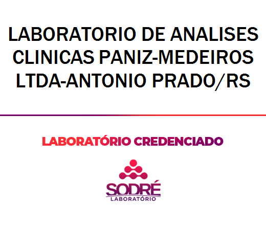Exame Toxicológico - Antonio Prado-RS - LABORATORIO DE ANALISES CLINICAS PANIZ-MEDEIROS LTDA-ANTONIO PRADO/RS (C.N.H, Empregado CLT, Concurso Público)