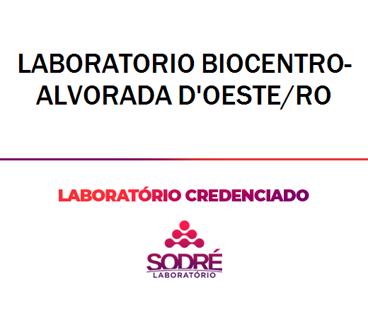 Exame Toxicológico - Alvorada D Oeste-RO - LABORATORIO BIOCENTRO-ALVORADA D'oeste/RO (C.N.H, Empregado CLT, Concurso Público)