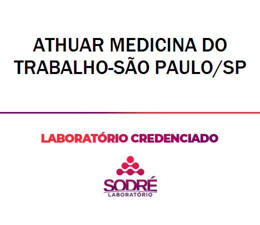 Exame Toxicológico - Sao Paulo-SP - ATHUAR MEDICINA DO TRABALHO-SÃO PAULO/SP (C.N.H, Empregado CLT, Concurso Público)