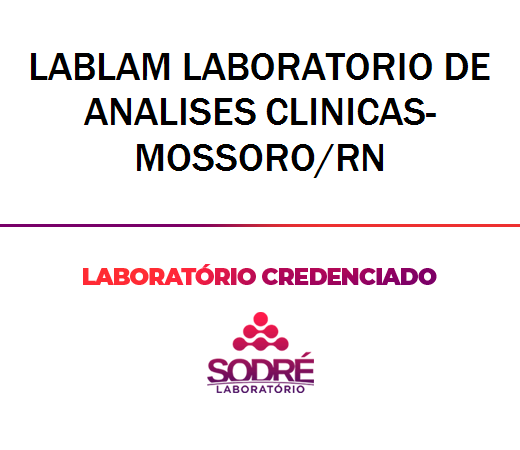 Exame Toxicológico - Mossoro-RN - LABLAM LABORATORIO DE ANALISES CLINICAS-MOSSORO/RN (C.N.H, Empregado CLT, Concurso Público)