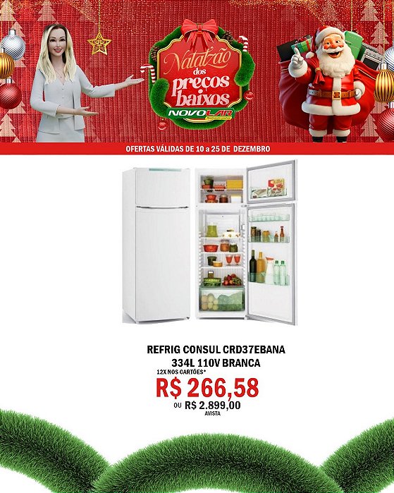 REFRIG CONSUL CRD37EBANA 334L 110V BRANCA