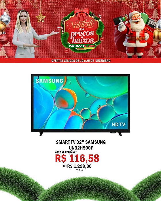 SMART TV 32" SAMSUNG UN32H500F