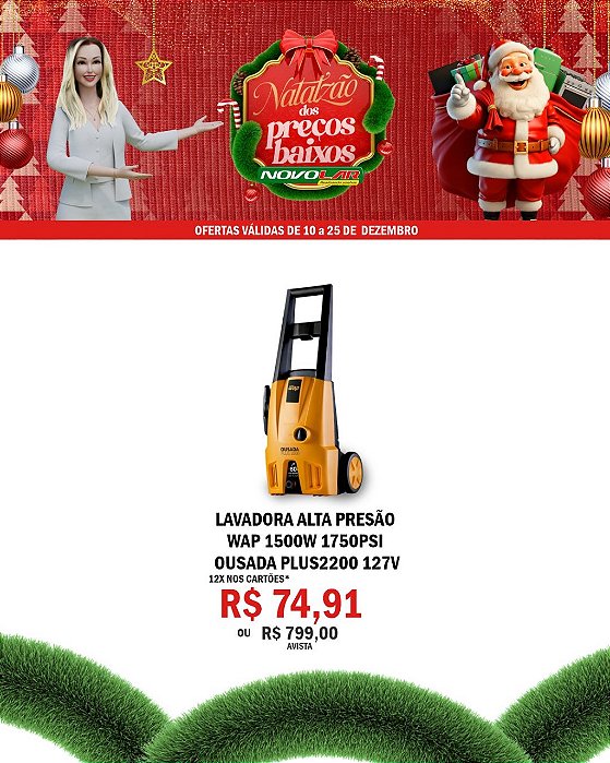 LAVADORA ALTA PRESÃO WAP 1500W 1750PSI OUSADA PLUS2200 127V