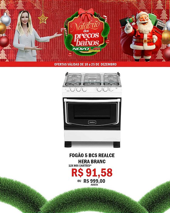 FOGÃO 5 BCS REALCE HERA BRANC